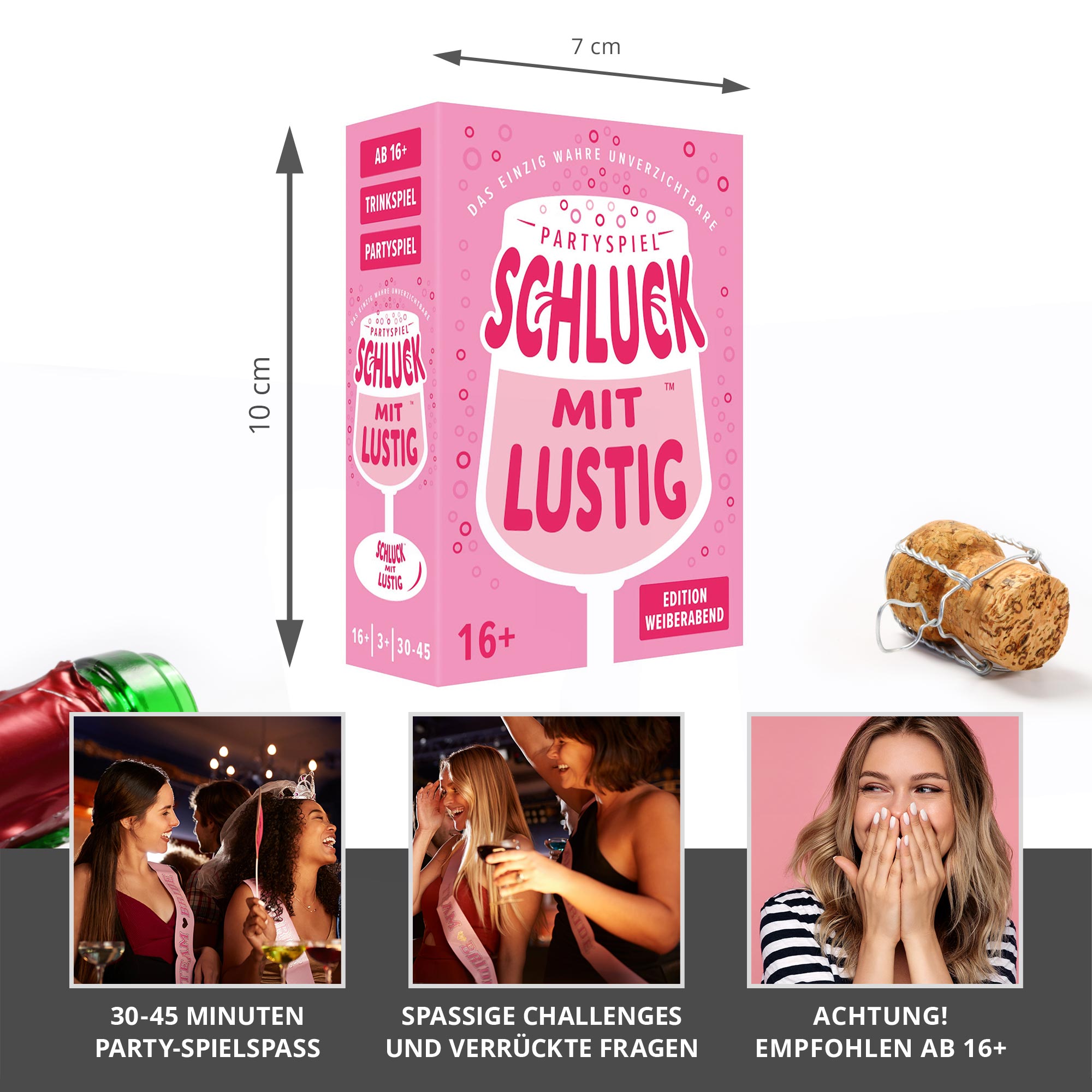 Schluck mit Lustig - Trinkspiel Challenge für Mädelsabend