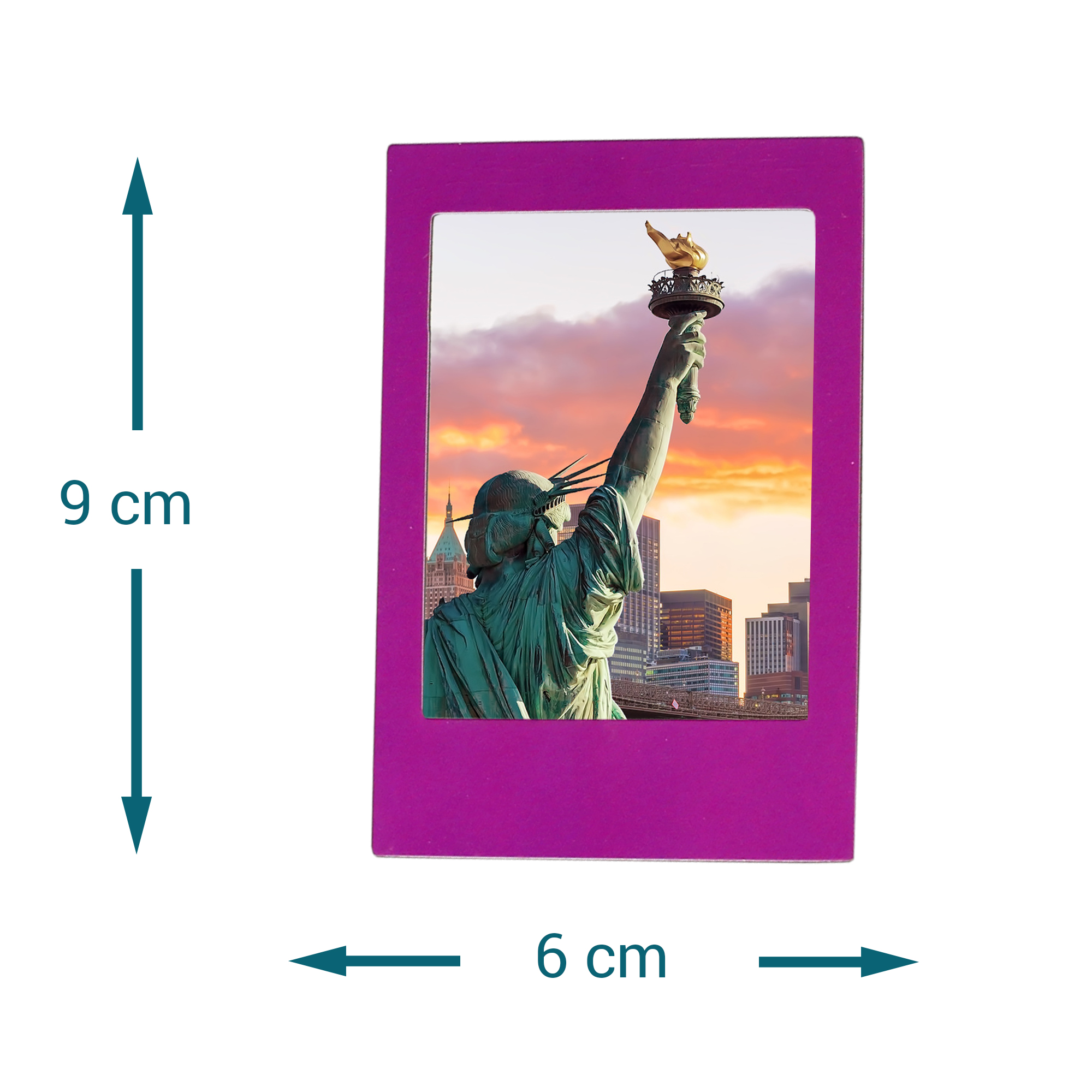 Foto-Magnete, 9er-Set mit verschiedenen Bildern