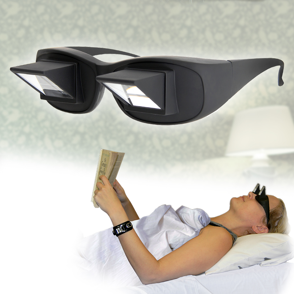 Faule Brille Prisma Brille Horizontale Brille Legen Sie sich zum Lesen /  Fernsehen hin