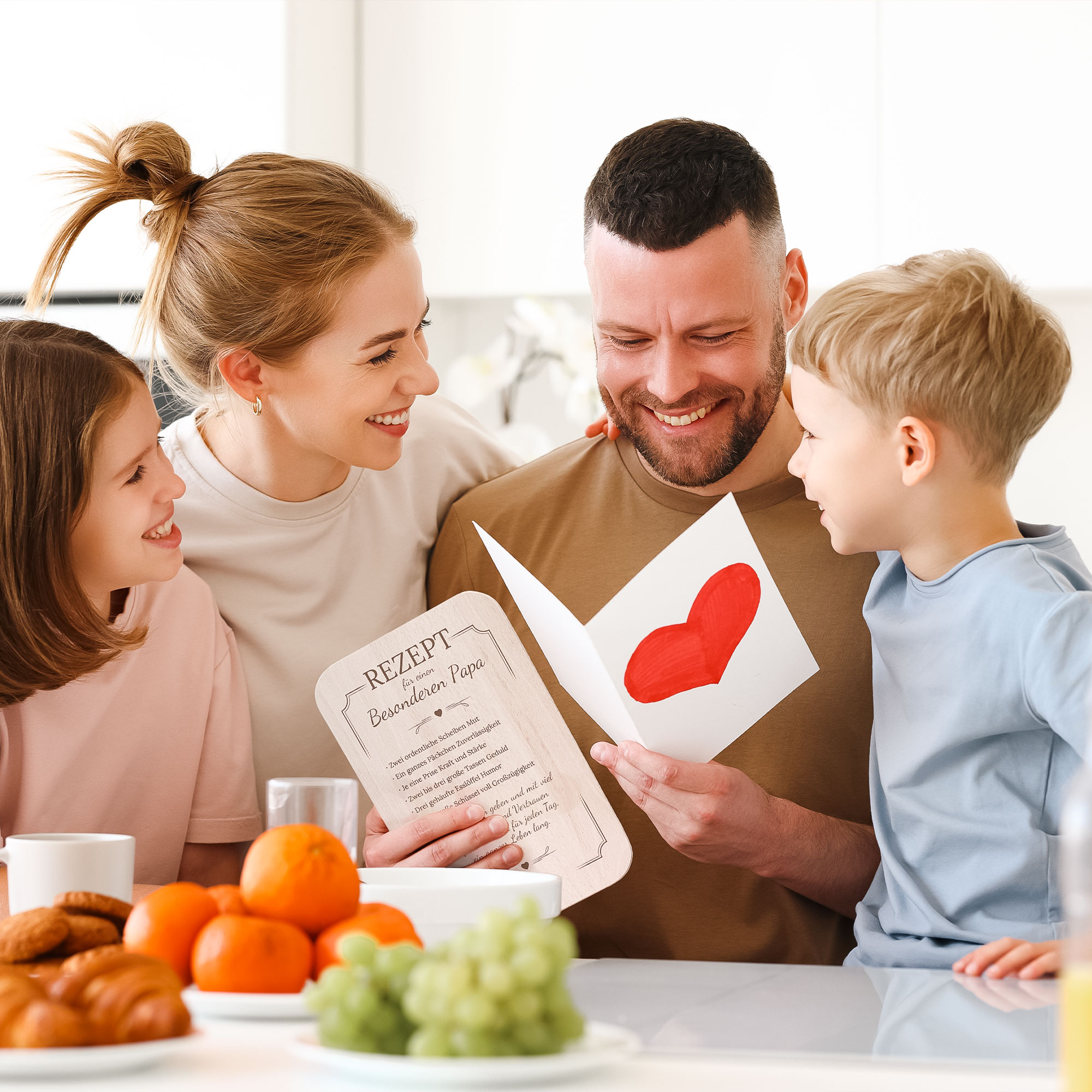 Frühstücksbrettchen für Papa - Rezept